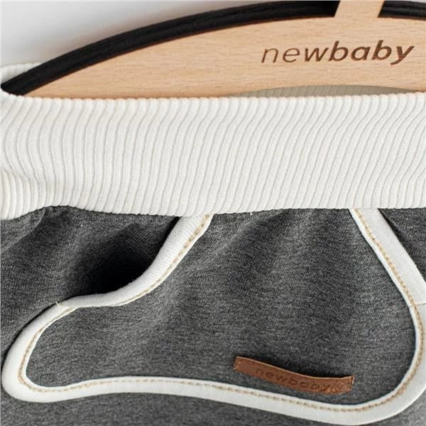 Set dypjesësh bebi, New Baby Sebastian, madhësia 86 (12-18m), pambuk 95% + elastan 5%, për djem, gri, set 2 copë