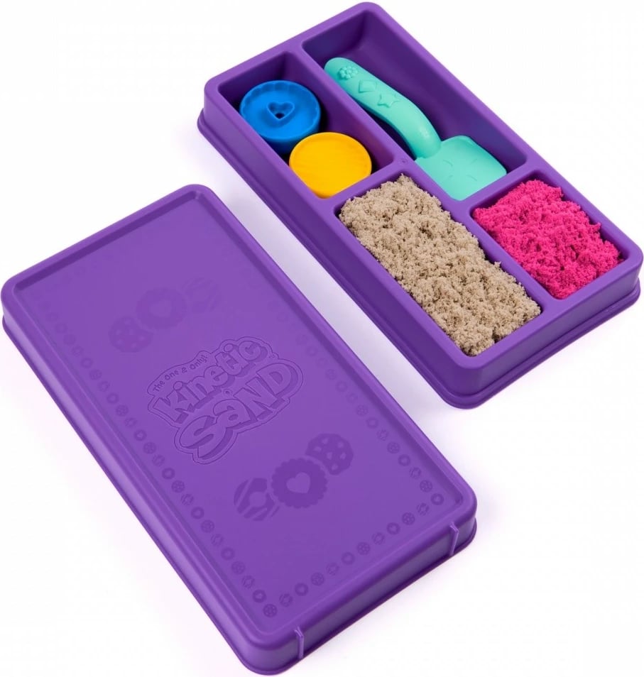 Set rërë kinetike Spin Master Kinetic Sand Cookie Set, 227g, rozë dhe kafe