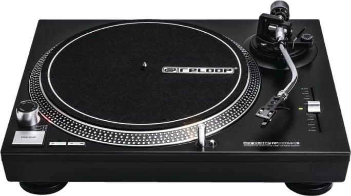 Turntable Reloop RP-2000 USB MK2, Direct Drive, Alumini, E Zezë