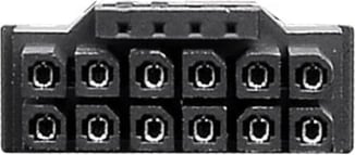 Kabllo adapter Thermaltake AC-063-CN1NAN-A1, 2x8Pin në 12+4Pin 600mm, e zezë