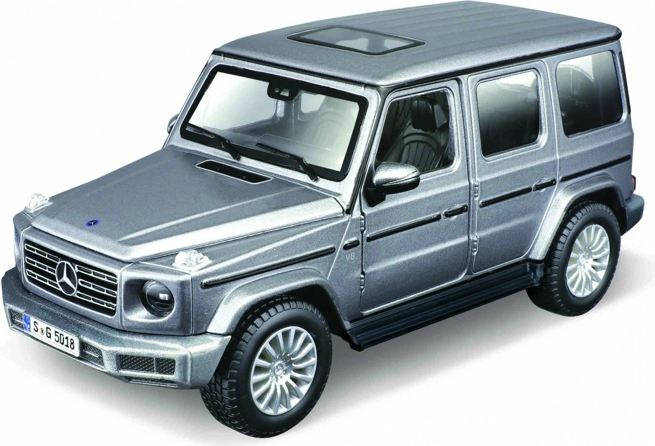 Model makine Mercedes-Benz G-Class Maisto 1:24, për montim, argjend
