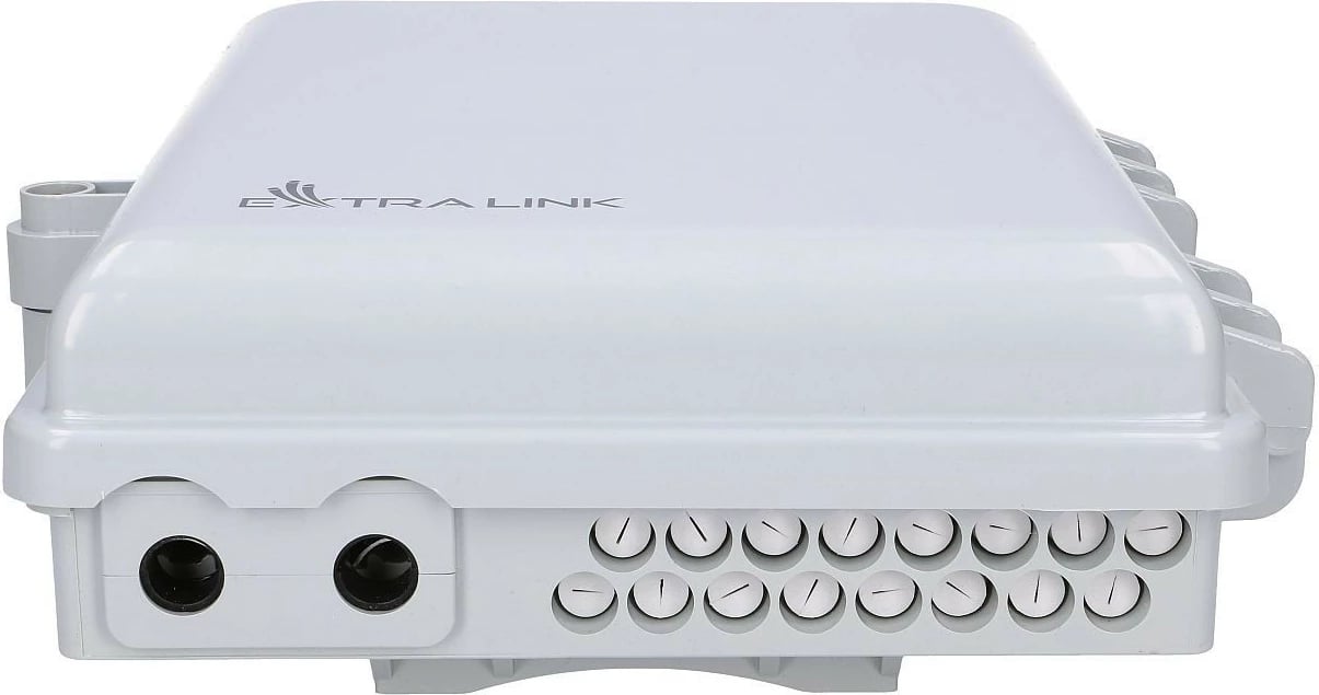 Kuti optike për fibra Extralink EMMA V2, 16 porta, gri