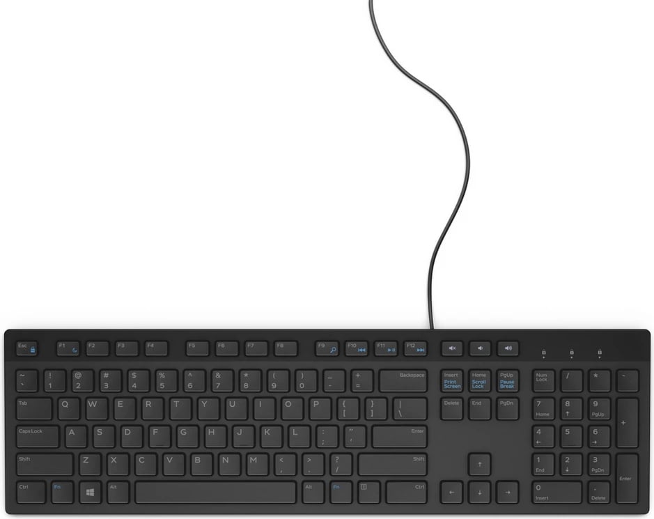 Tastierë Dell KB216 580-ADHK standard, US-Intl layout, e zezë