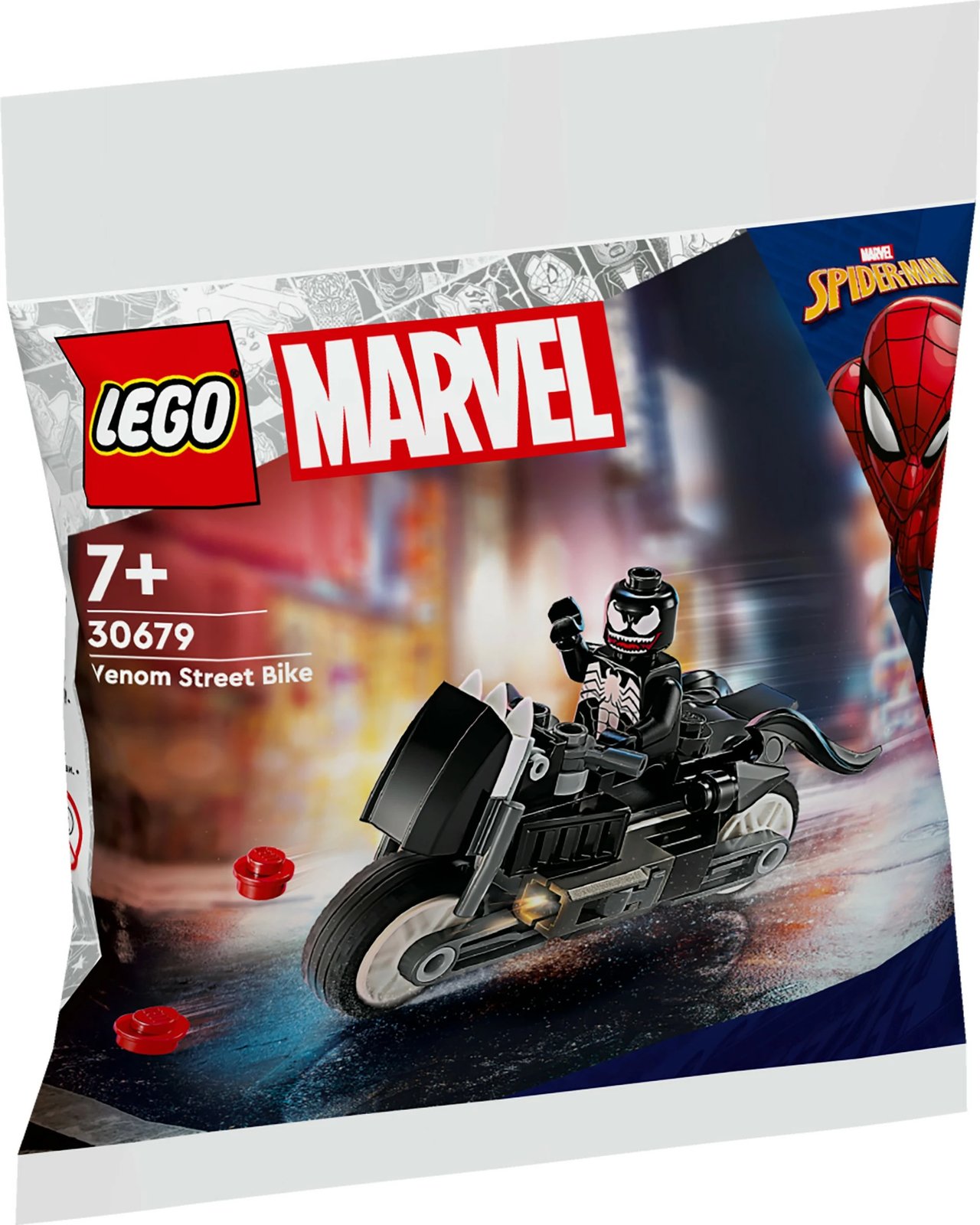 Set ndërtimi LEGO Marvel 30679 Venom Street Bike, multikolor