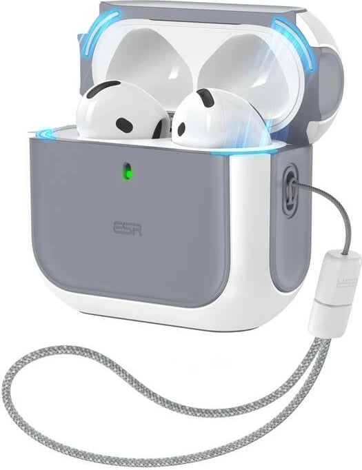 Mbështjellës ESR Orbit Hybrid për AirPods 4, i bardhë