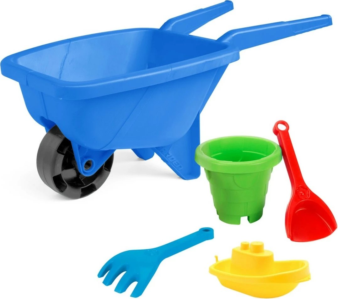 Set lodrash për rërë me karrocë Wader 74511, plastikë, kaltër, 4 pjesë