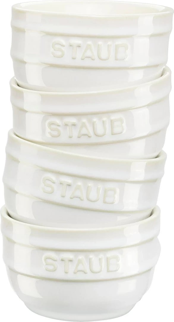 Set ramekina të rrumbullakëta STAUB, 4 copë, 200 ml, fildish