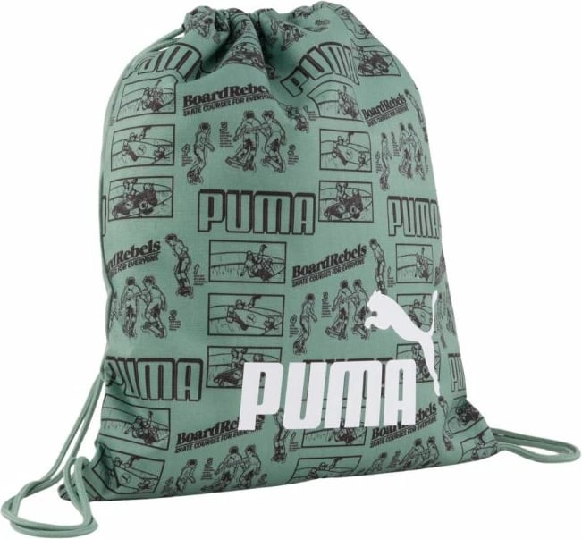 Çantë shpine Puma për meshkuj dhe fëmijë, e gjelbër