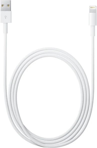 Kabllo karikuese Apple Lightning -USB, 2m, e bardhë Kabllo karikuese Apple Lightning -USB, 2m, e bardhë