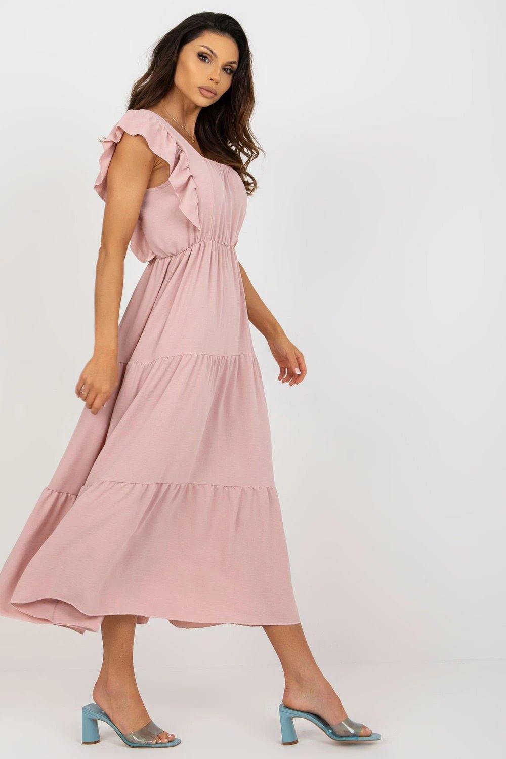 Fustan Italy Moda 179737, rozë
