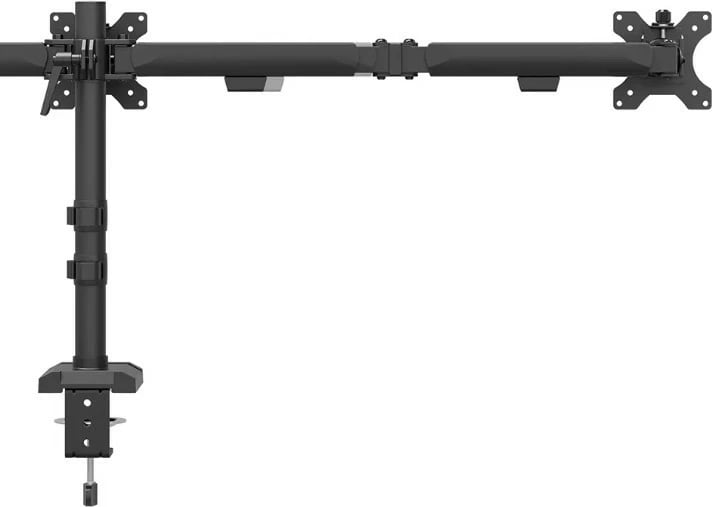 Krah monitori Neomounts DS60-600BL3 për 3 monitorë, tavolinë, i zi