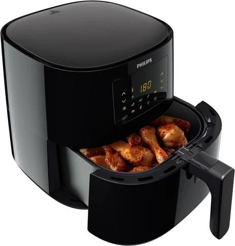 Fritezë me ajër të nxehtë Philips HD9280/90, e zezë
