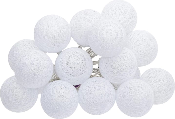 Drita dekorative me LED Batoni, PVC, ngjyrë e bardhë, D6x435cm, set 12 copë
