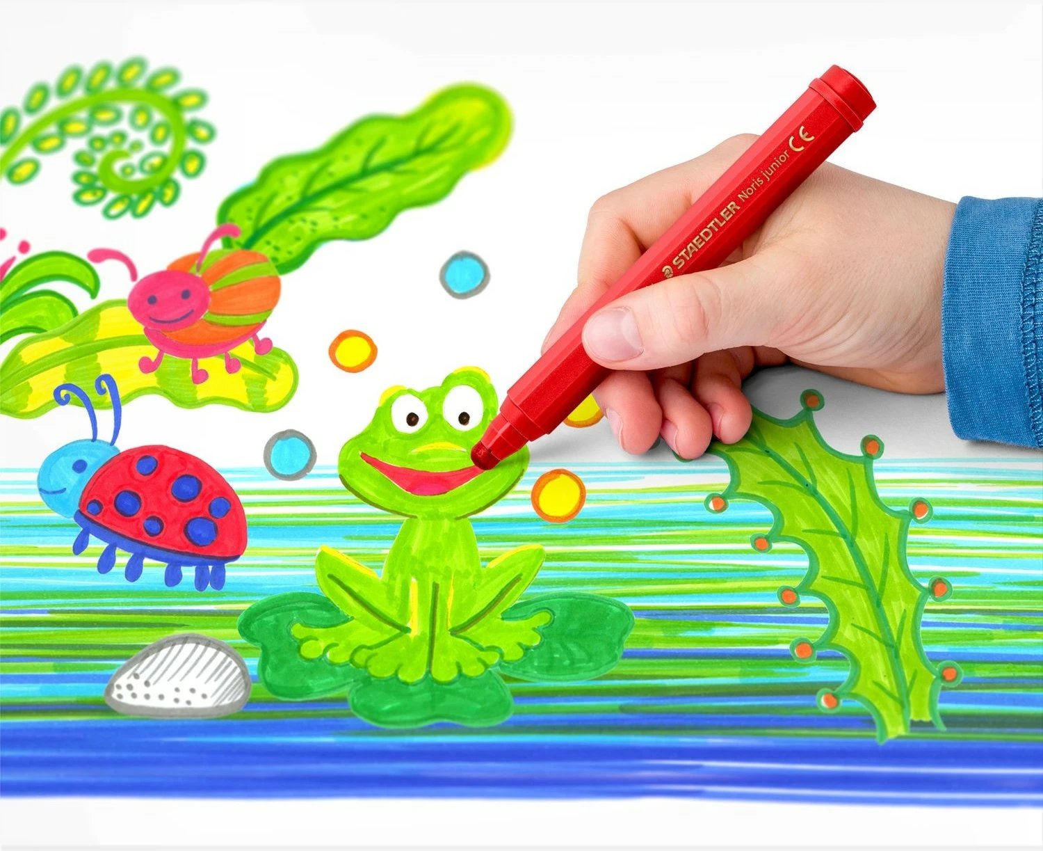Set stilolapsa STAEDTLER Noris junior Jumbo 6 copë, shumëngjyrëshe