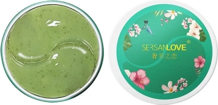 Patch për sy SersanLove Hydrogel me ekstrakt çaji të gjelbër për femra, 60 copë
