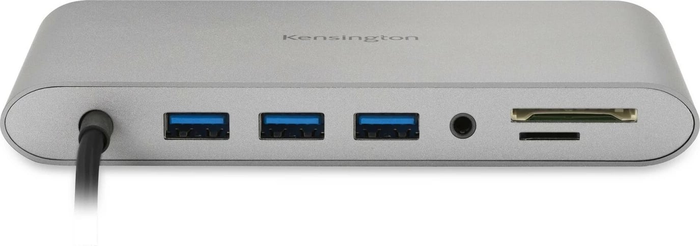 Dock USB-C Kensington UH1440P, 5Gbps, 85W, DP/HDMI/VGA, Argjendtë