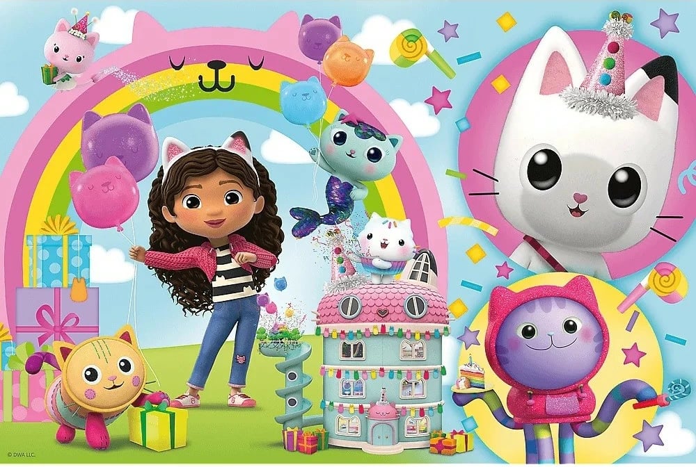 Puzzle për fëmijë Trefl Gabby's Dollhouse Maxi, 24 pjesë, 60x40 cm Puzzle për fëmijë Trefl Gabby's Dollhouse Maxi, 24 pjesë, 60x40 cm