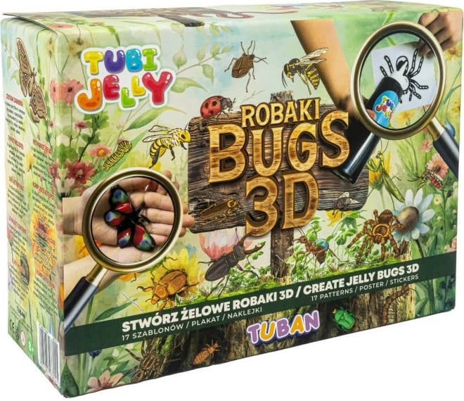 Set krijimi Tubi Jelly Bugs 3D, TUBAN, TU3804, shumëngjyrësh