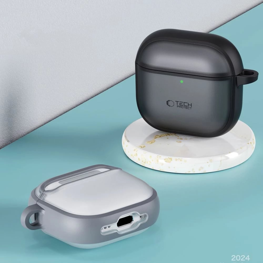 Mbështjellës Tech-Protect Slim Hook për AirPods 4, i zi