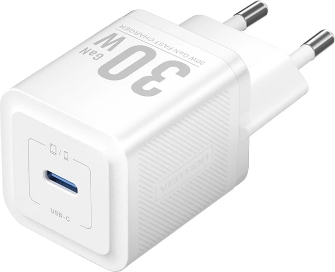 Karikues rrjeti Vention FEZB0-EU, 30W, USB-C, i bardhë