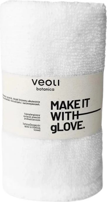 Peshqir fytyre Veoli Botanica Make It With Glove për femra, 1 copë