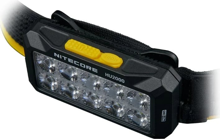 Llambë koke Nitecore HU2000, 2000 lumens, e verdhë
