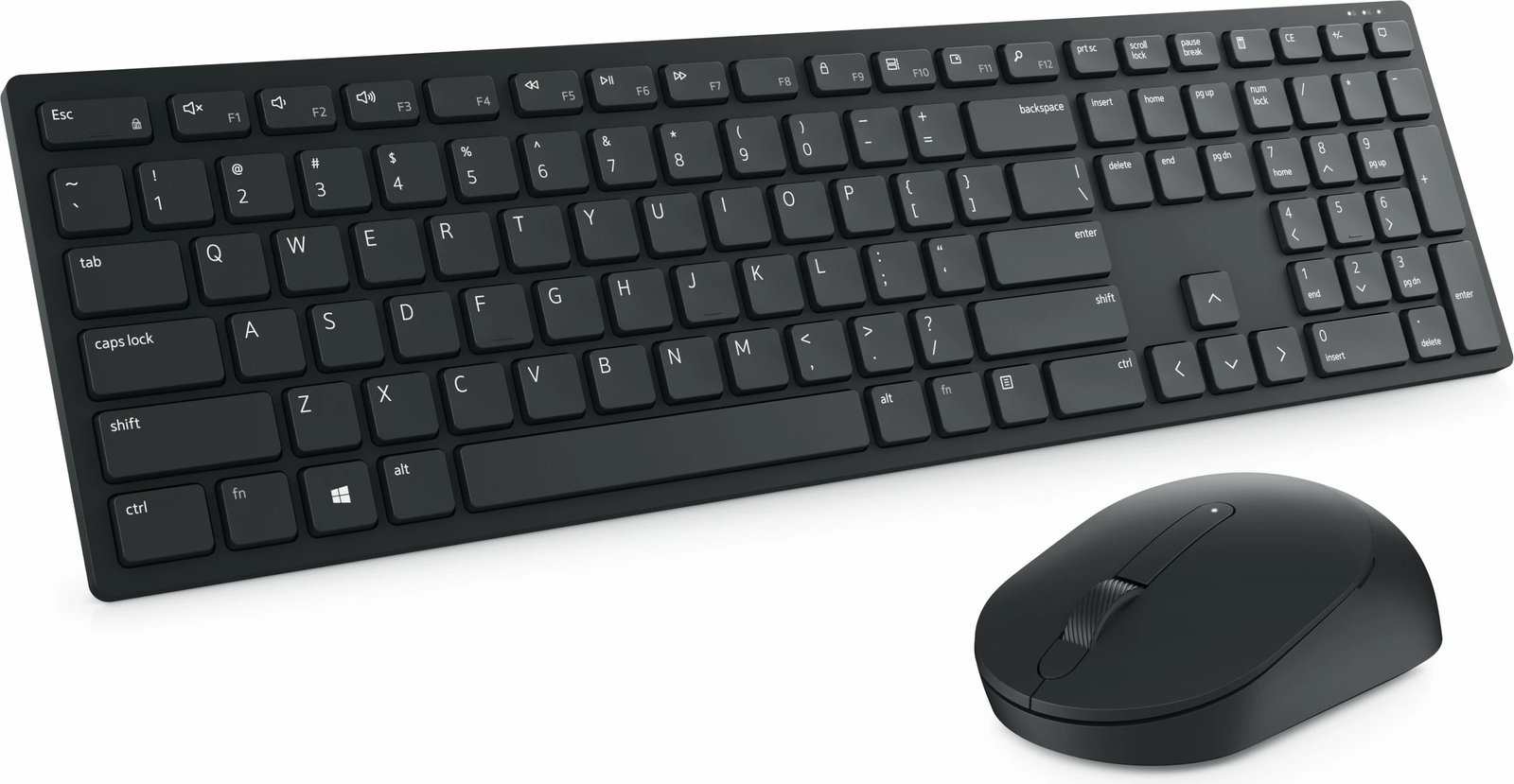Tastierë dhe Maus DELL KM5221W, Full-size, Wireless, QWERTY, Ngjyrë e zezë