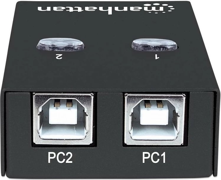 Switch USB Manhattan 162005, 2 PC - 1 USB, i zi