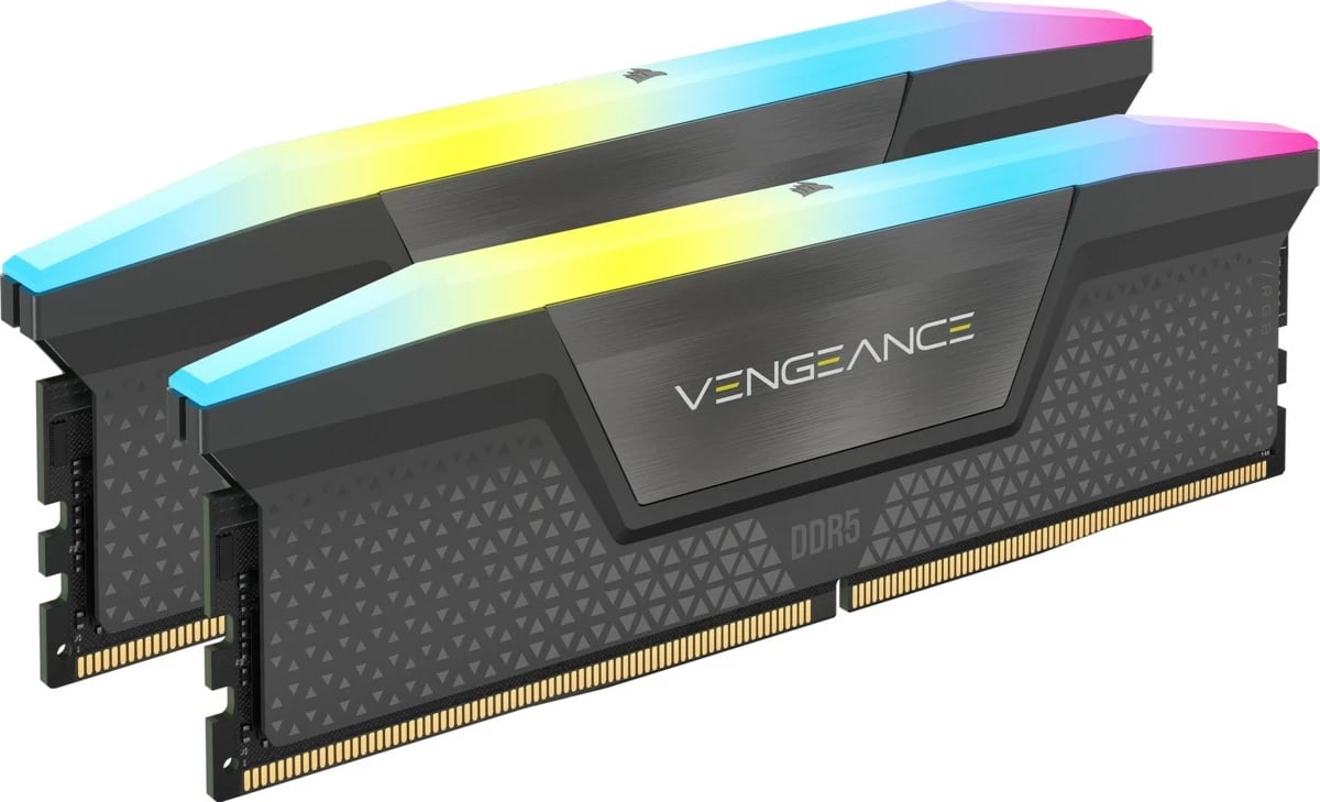 RAM Memorje Corsair Vengeance RGB 32GB (2x16GB) DDR5 5200MHz, multicolour