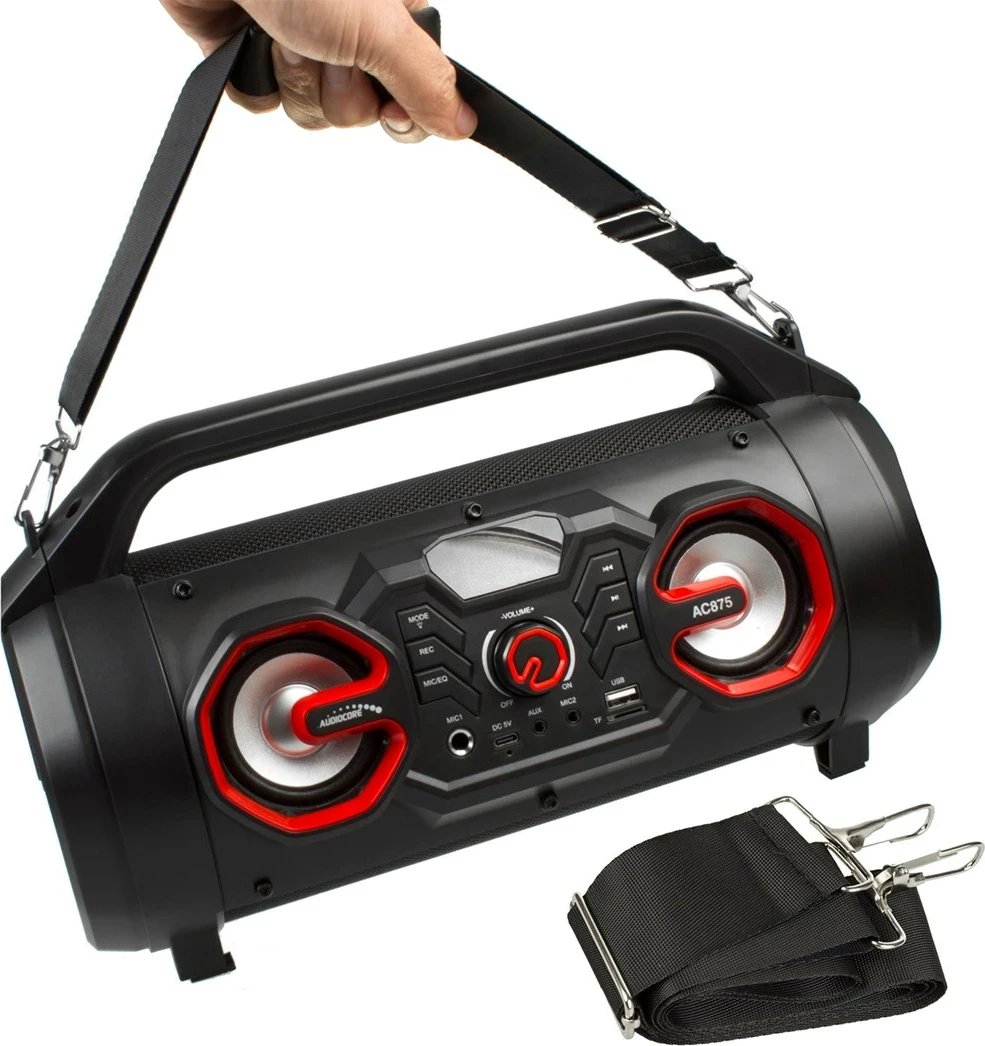 Boks portativ AUDIOCORE AC875, bluetooth 5.0, FM Radio, 2000mAh, i zi