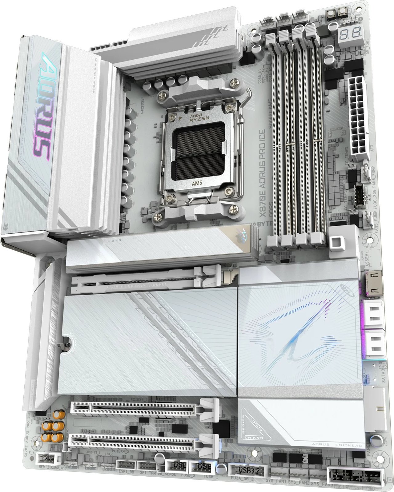 Pllakë amë Gigabyte X870E AORUS PRO ICE, Socket AM5, DDR5, Wi-Fi 7