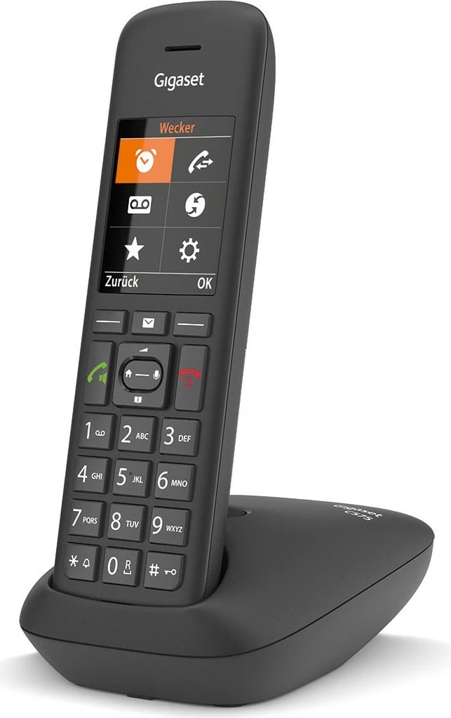 Telefon pa kabllo Gigaset C575, DECT, ekran me ngjyra, i zi