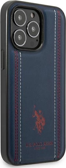 Mbështjellës US Polo Assn. USHCP14XPFAV për iPhone 14 Pro Max 6.7", lëkurë sintetike, navy