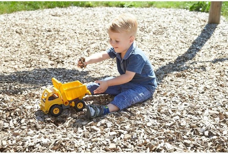 Kamion lodër Lena EcoActives Dump Truck 27 cm, Verdhë/Gri Kamion lodër Lena EcoActives Dump Truck 27 cm, Verdhë/Gri