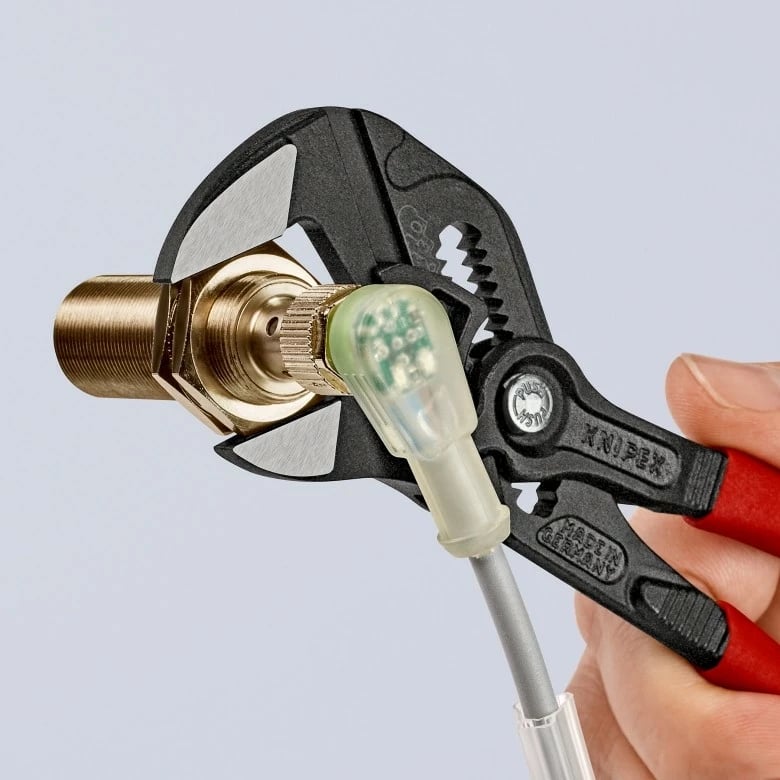 Pinca shumëfunksionale Knipex 86 01 180, plastikë, 180mm, e kuqe