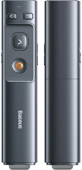 Telekomandë prezantimi Baseus Orange Dot me tregues lazer, USB/USB-C, Gri