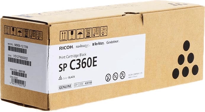 Toner Ricoh SP C360E 408188 2500 faqe e zezë
