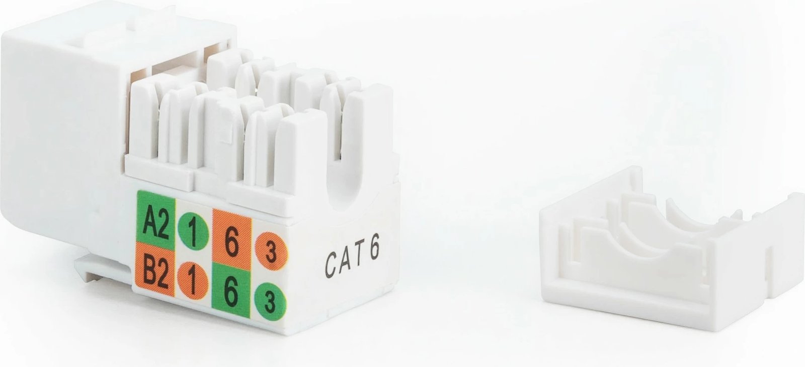 Jack rrjeti Digitus Cat6 RJ45 në LSA, i bardhë