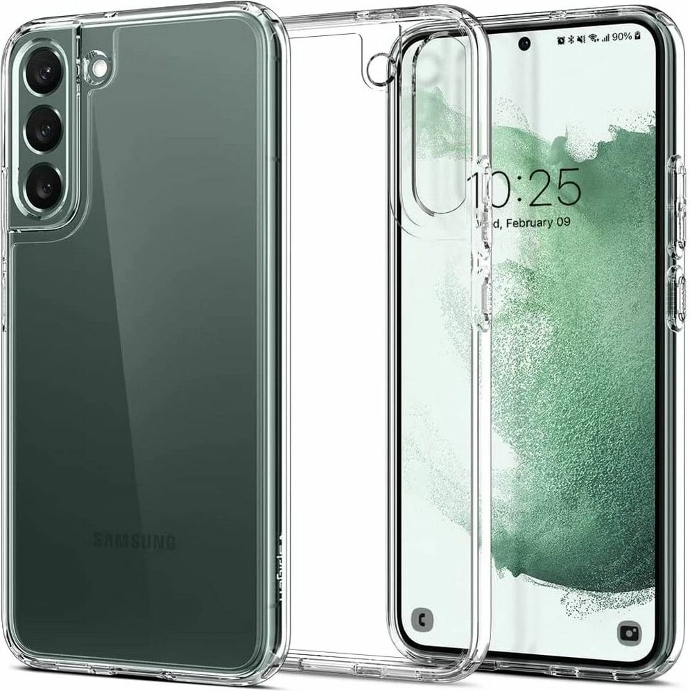 Mbështjellës Spigen Ultra Hybrid për Samsung Galaxy S22, Transparent