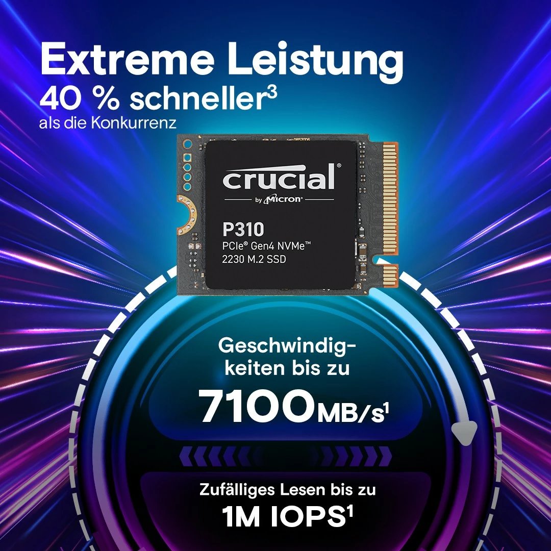 SSD Crucial P310 1TB M.2 NVMe PCIe Gen4 2230