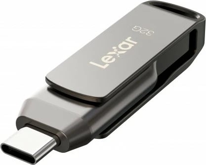 Pendrive Lexar Dual Drive D400 32GB, USB-C/A 3.1, Gri
