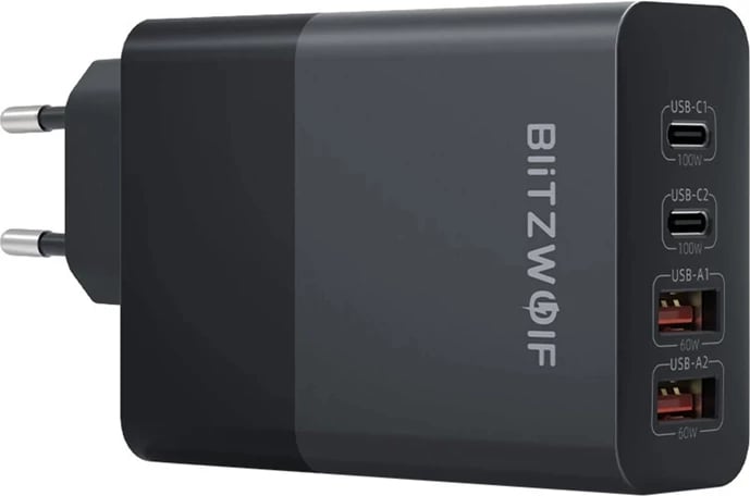 Karikues BlitzWolf BW-S29, 120W, 2x USB-C, 2x USB-A, i zi