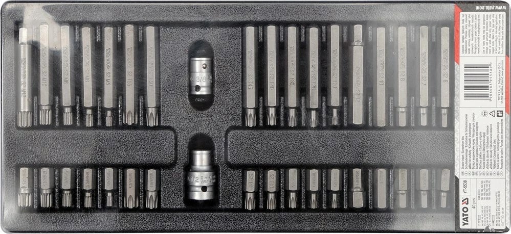 Set bitash tornavidhash Yato YT-5538, 40 copë
