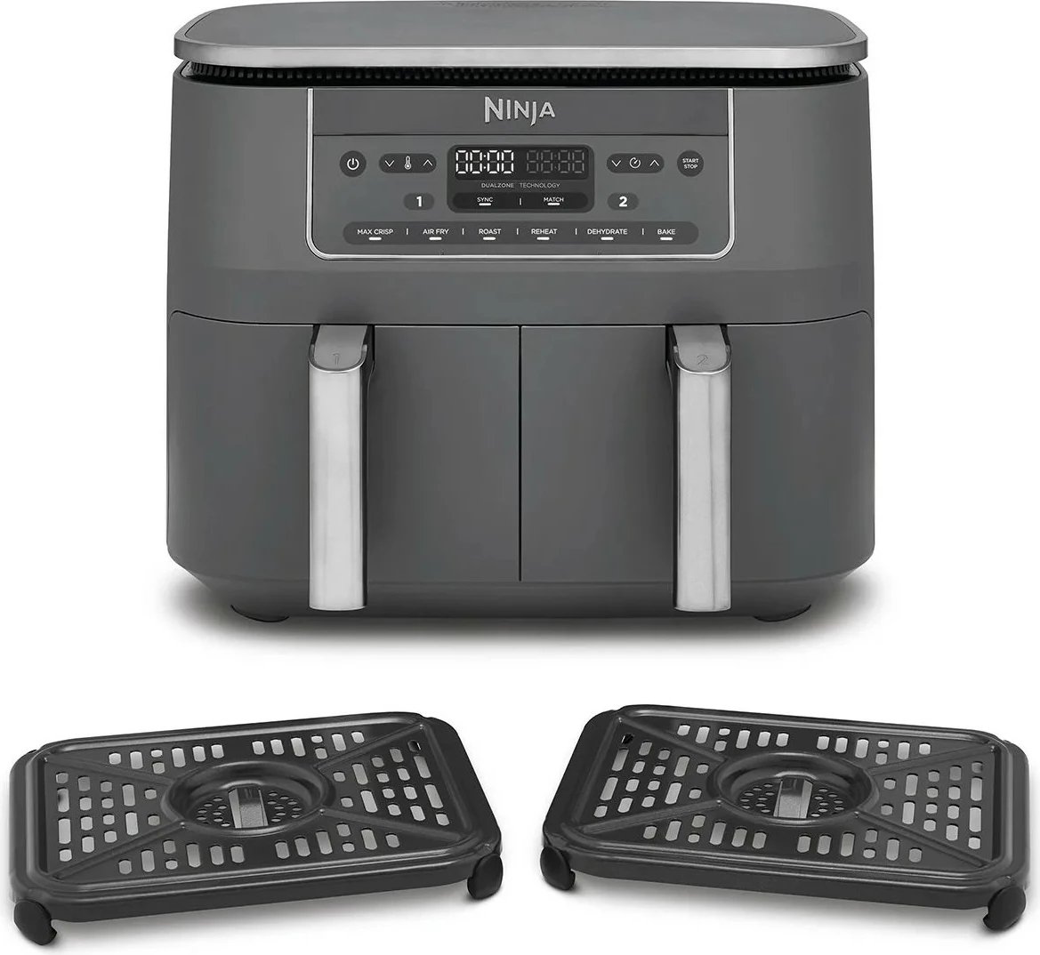 Furrë me ajër të nxehtë Ninja DZ300EU, 7.6L, touch, gri