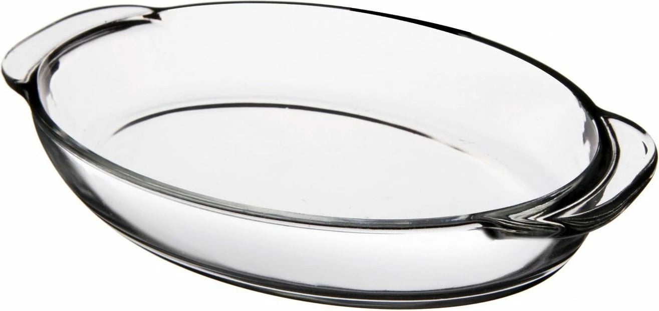Pjatë qelqi transparente Hermia Concept, PN1038GCL, 19x13x3.5cm, 1 copë