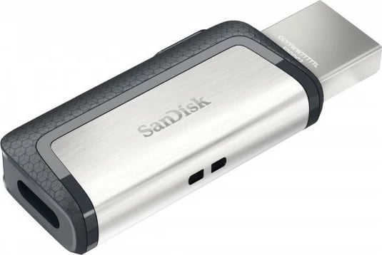 Pendrive SanDisk Ultra Dual Drive SDDDC2, 256GB, USB 3.1, Type-C, e zezë/metal
