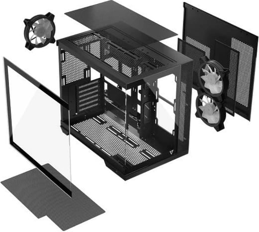 Kasë MODECOM Volcano Panorama APEX ARGB 3F Midi, Gri