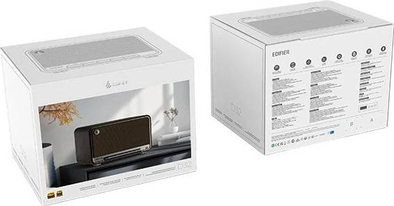 Sistem zëri portabël Edifier D32, 2.1 kanale, Bluetooth 5.3, 60W, Wi-Fi, druri/zezë