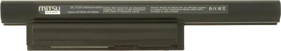 Bateri laptop Mitsu BC/SO-BPS22B, 4400 mAh, Li-ion, e zezë