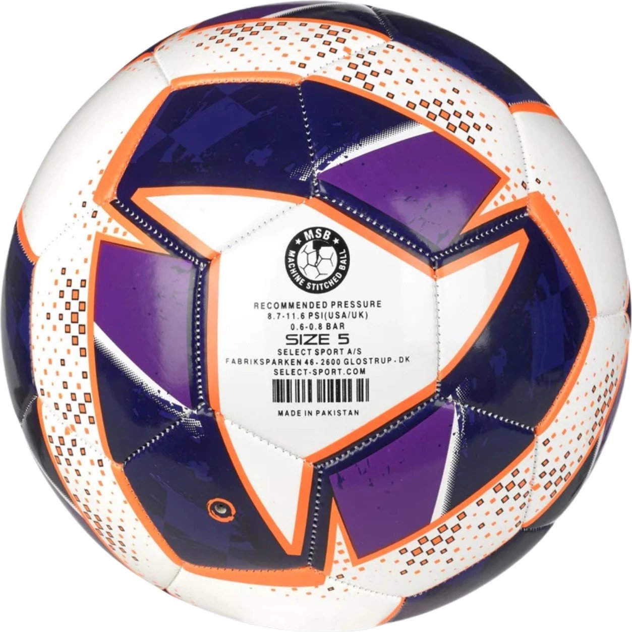 Top futbolli Select për fëmijë, bardhë-vjollcë